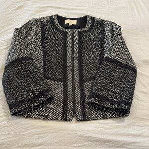 Etcetera Woman’s Luxury Tailored Professional Career Tweed Zip Up Jacket